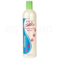 Shampooen fra Pet Silk renser, blødgør, fugter og giver glans